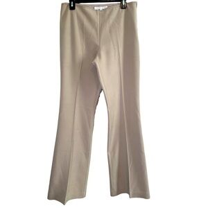 Trina Turk Tan Tailored Wide Leg Trouser Pants Womens Sz 8 Long Inseam 33”
